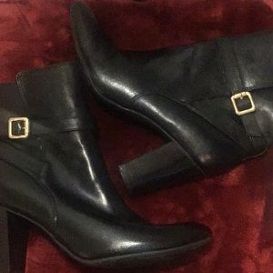Black Booties Size 10 3 inch heel
